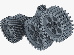 gear mechanism v 5 3D Модель