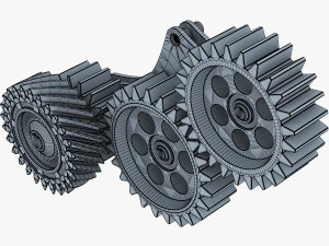 gear mechanism v 5 3D Model