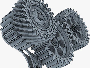 gear mechanism v 5 3D Model