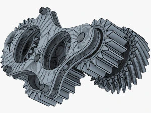 gear mechanism v 5 3D Model