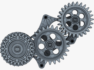 gear mechanism v 5 3D Модель