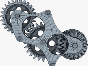 gear mechanism v 5 3D Модель
