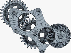 gear mechanism v 5 3D Model