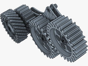 gear mechanism v 5 3D Модель