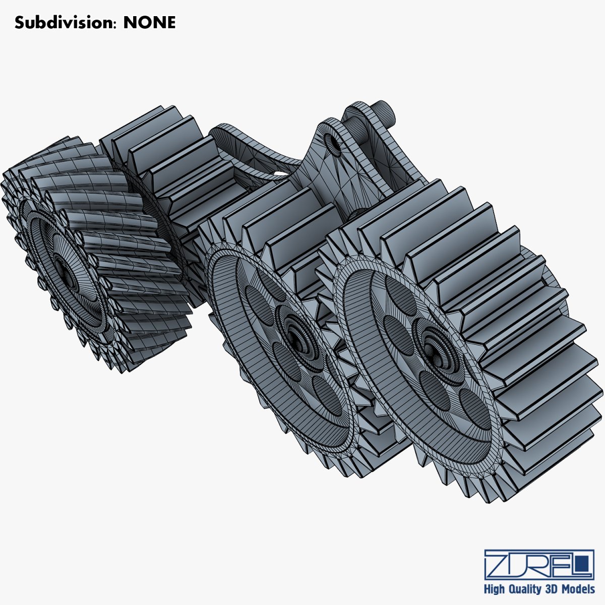 gear mechanism v 5 3D Model in Parts 3DExport