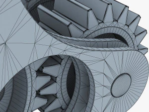 gear mechanism v 5 3D Model