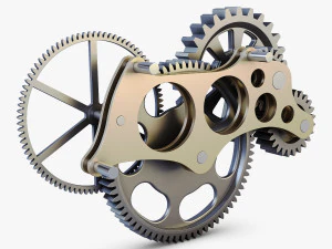 gear mechanism v 6 3D Model