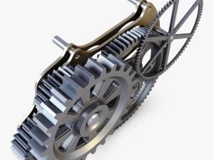 gear mechanism v 6 3D Model
