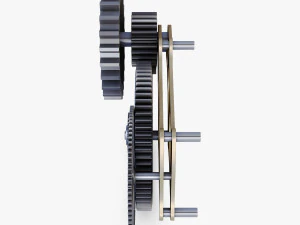 gear mechanism v 6 3D Model