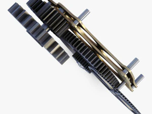 gear mechanism v 6 3D Model