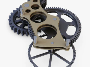 gear mechanism v 6 3D Model