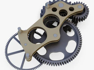 gear mechanism v 6 3D Model