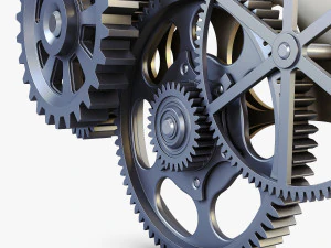 gear mechanism v 6 3D Model