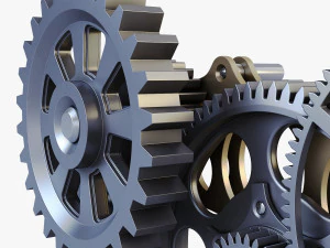 gear mechanism v 6 3D Model