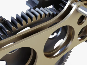 gear mechanism v 6 3D Model