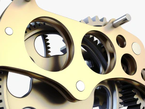 gear mechanism v 6 3D Model