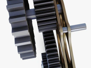 gear mechanism v 6 3D Model
