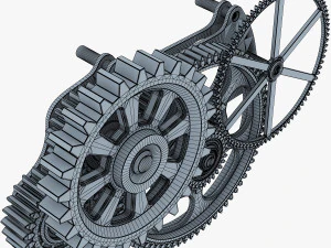 gear mechanism v 6 3D Model