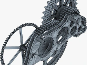 gear mechanism v 6 3D Model