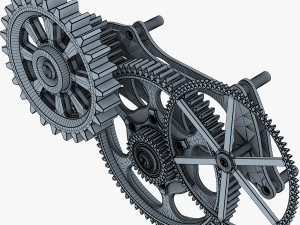 gear mechanism v 6 Model 3D