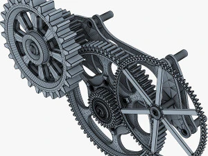 gear mechanism v 6 3D Model