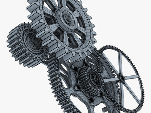 gear mechanism v 6 Model 3D