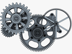 gear mechanism v 6 Model 3D