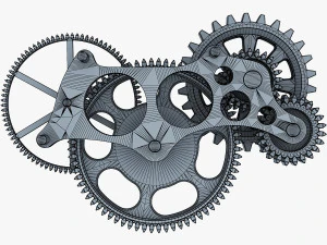 gear mechanism v 6 3D Model