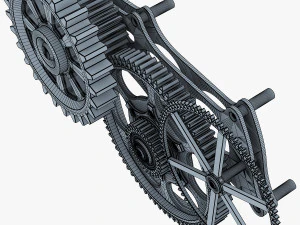 gear mechanism v 6 3D Model