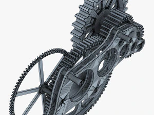 gear mechanism v 6 3D Model