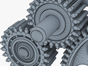 gear mechanism v 6 3D Model