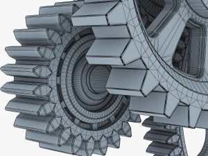 gear mechanism v 6 3D Model
