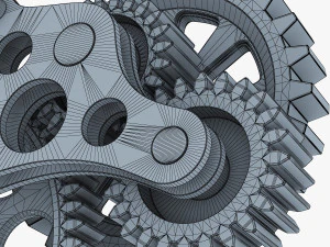 gear mechanism v 6 3D Model