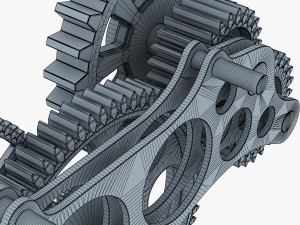 gear mechanism v 6 Model 3D