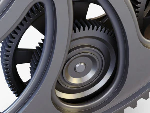 gear mechanism v 7 3D Model