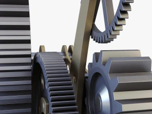 gear mechanism v 7 3D Model