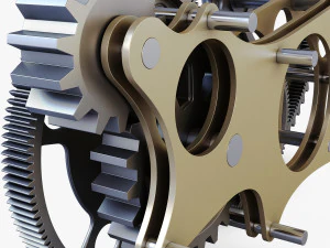 gear mechanism v 7 3D Model