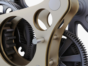 gear mechanism v 7 Model 3D