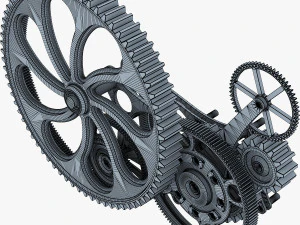 gear mechanism v 7 3D Model
