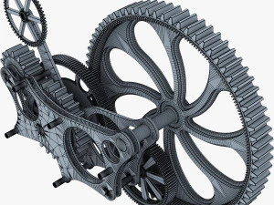 gear mechanism v 7 3D Model