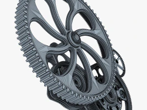 gear mechanism v 7 3D Model