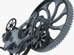 gear mechanism v 7 3D Model