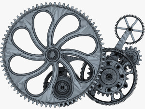 gear mechanism v 7 Model 3D