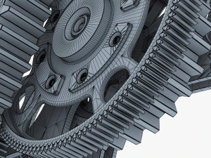gear mechanism v 7 3D Model