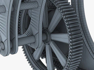 gear mechanism v 7 3D Model