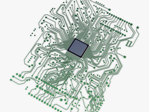 electronic circuit v 1 3D Model