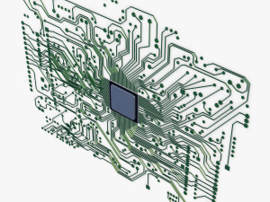 electronic circuit v 1 Model 3D