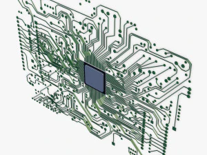 електронна схема v1 3D Модель