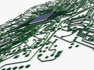 електронна схема v1 3D Модель