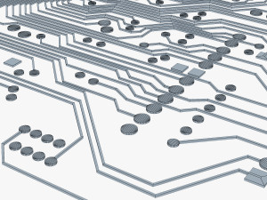 electronic circuit v 1 Model 3D